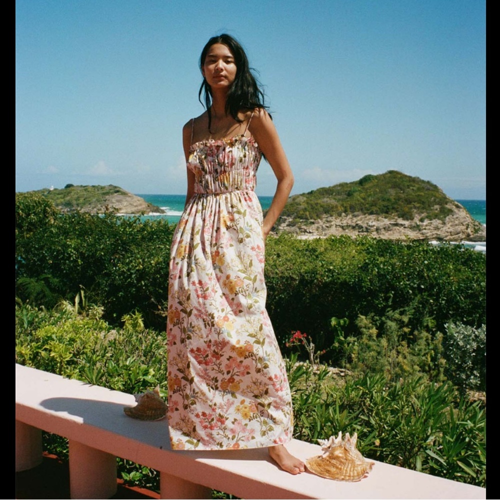Coco Shop shirred floral dress